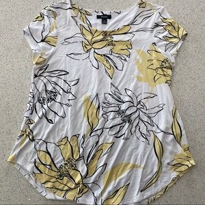 Alfani Floral short sleeve Top- Women size M